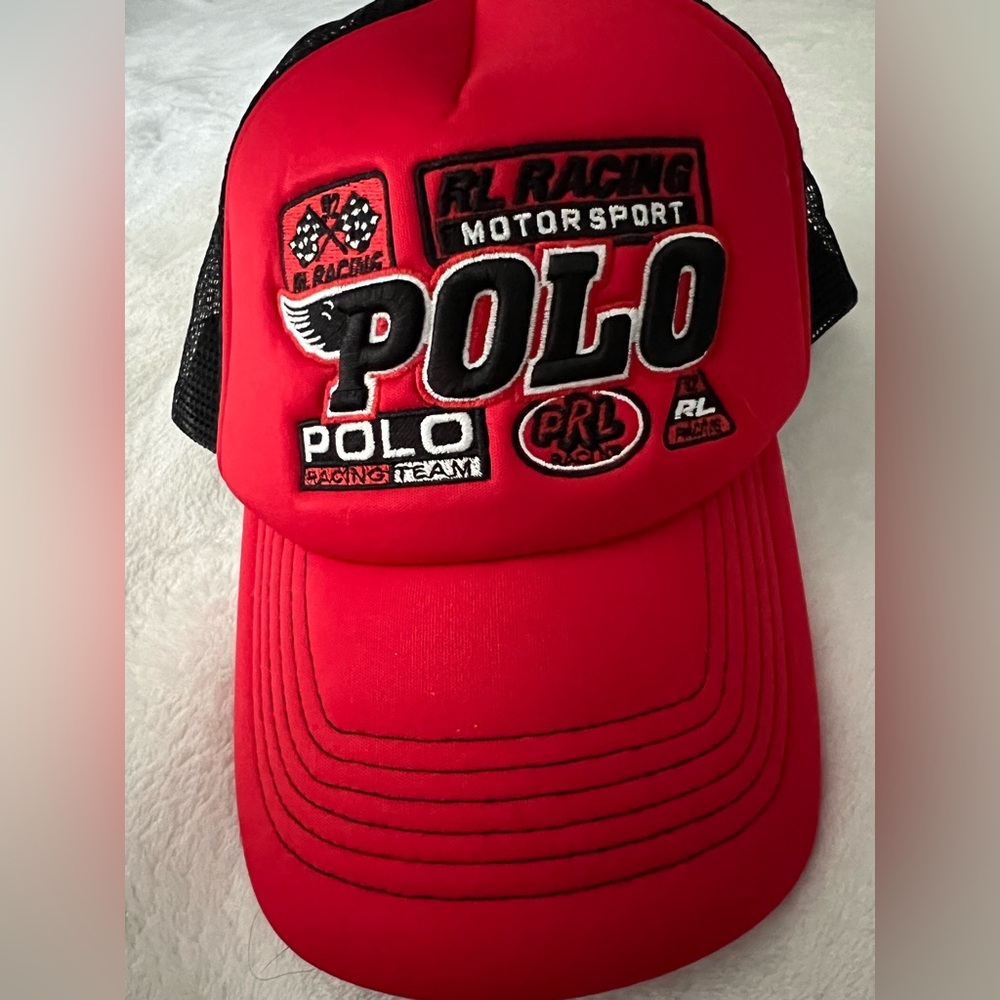 Polo by Ralph Lauren Red Racing Cap - Picture 5 of 5